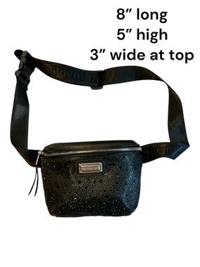 Michael Kors Black Sequin Mini Belt Bag